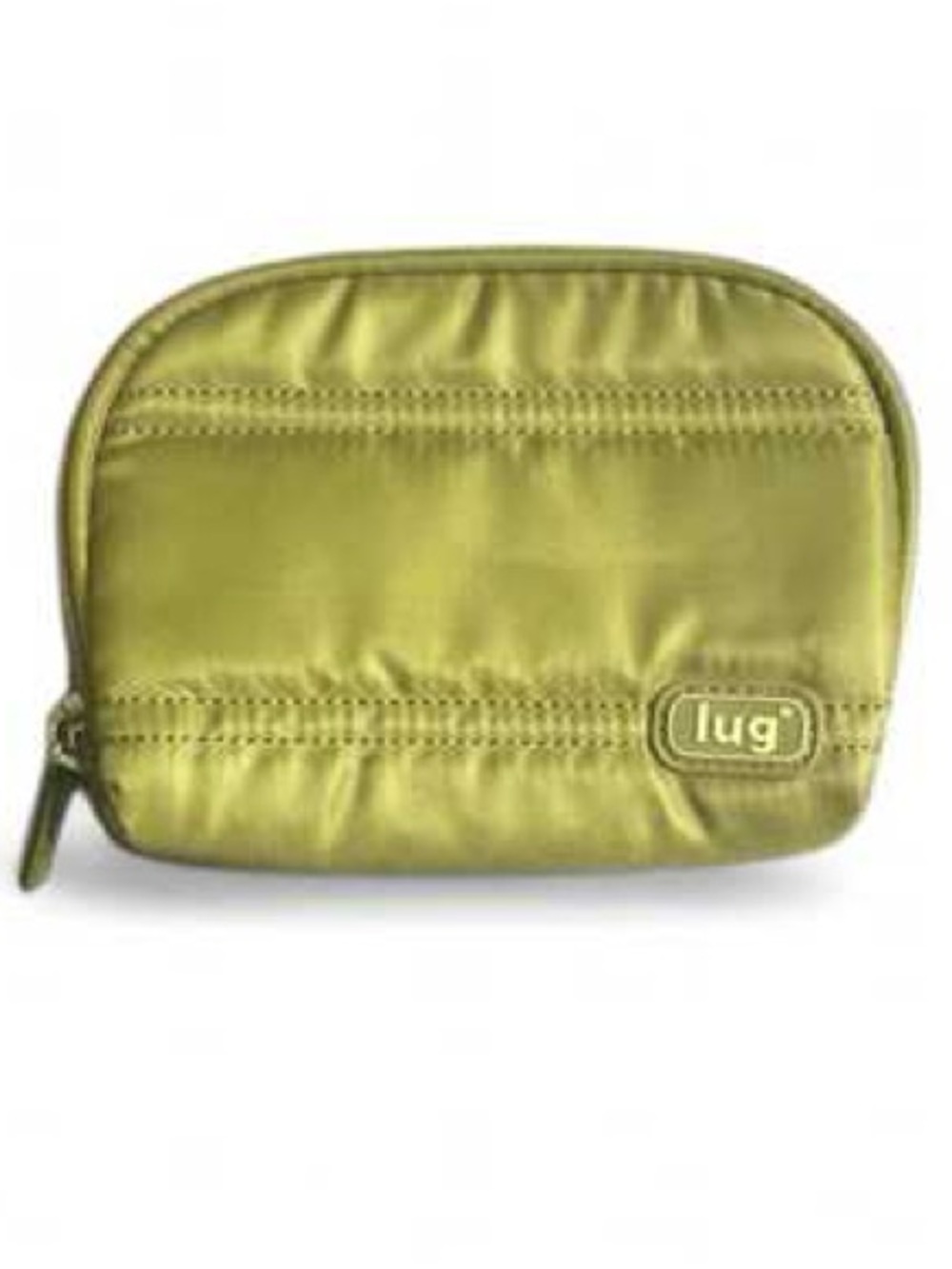3 for $25 Lug Lime Green Zip Pouch Nylon Coin Purse Travel Organizer Compact Bag